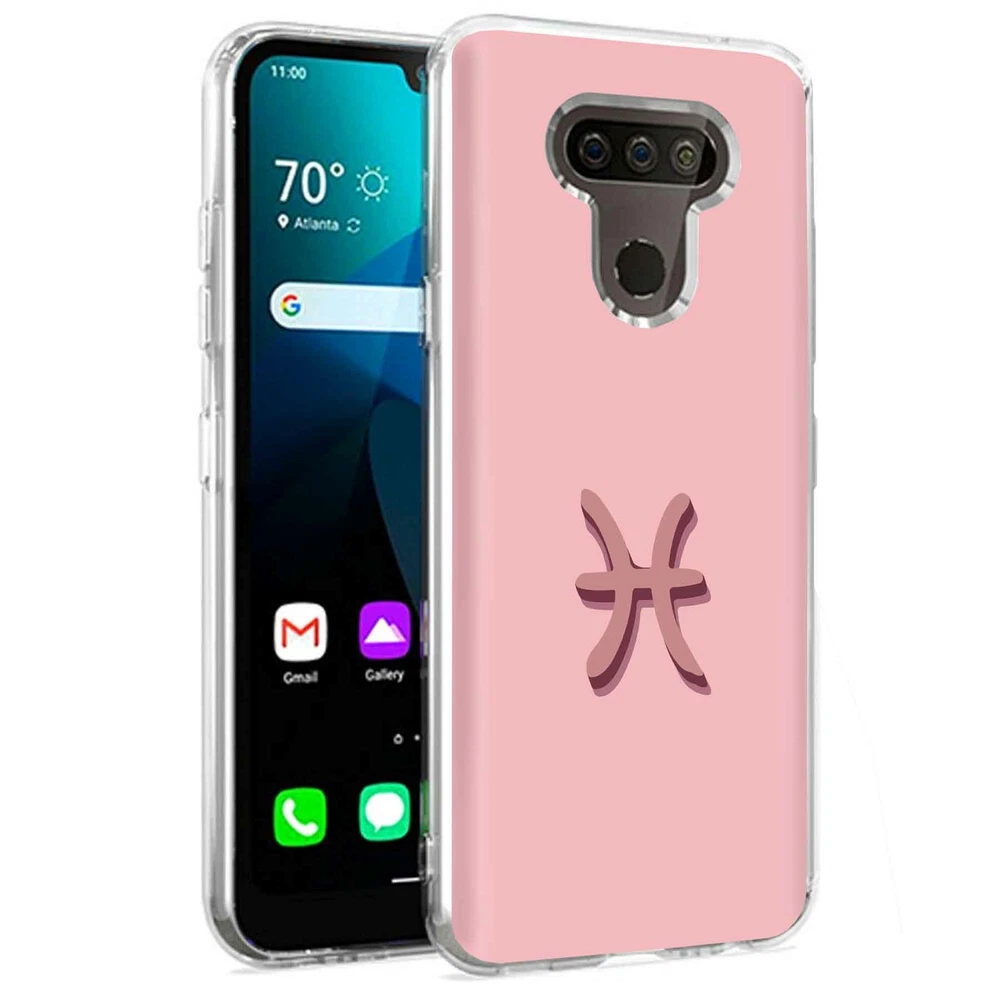 Phone Case for LG Harmony 4,Premier Pro Plus,K41, Pisces Astrology Print