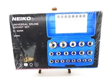 New Neiko Universal Spline Socket Set 1/2" Drive, Metric 8-32mm 19pc. #02489A