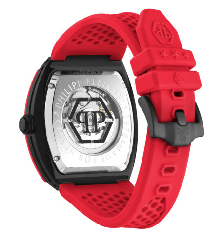 Philipp Plein PWBAA2224 THE $KELETON HYPER $PORT Automatik rot Herren Uhr NEU - Bild 3 von 10