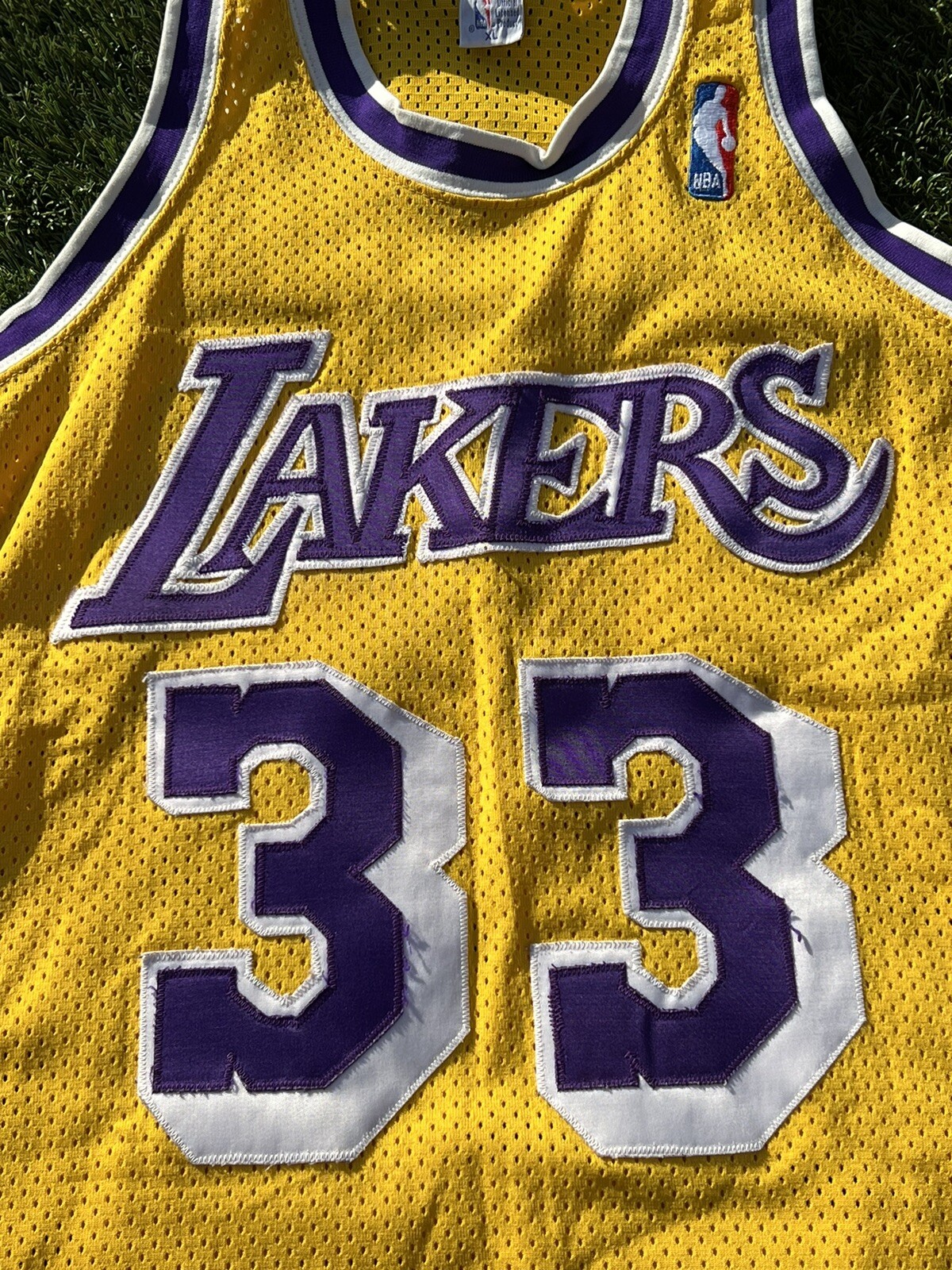 Vintage 80's Lakers Jersey Kareem Abdul-Jabbar Jersey Vintage Los Angeles Lakers Jersey Men's Small** Sand Knit Berlin, Wisconsin 1980's