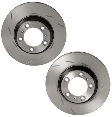 Brembo Pair Set 2 Rear 330mm PVT Slotted Brake Disc Rotors For Porsche Panamera