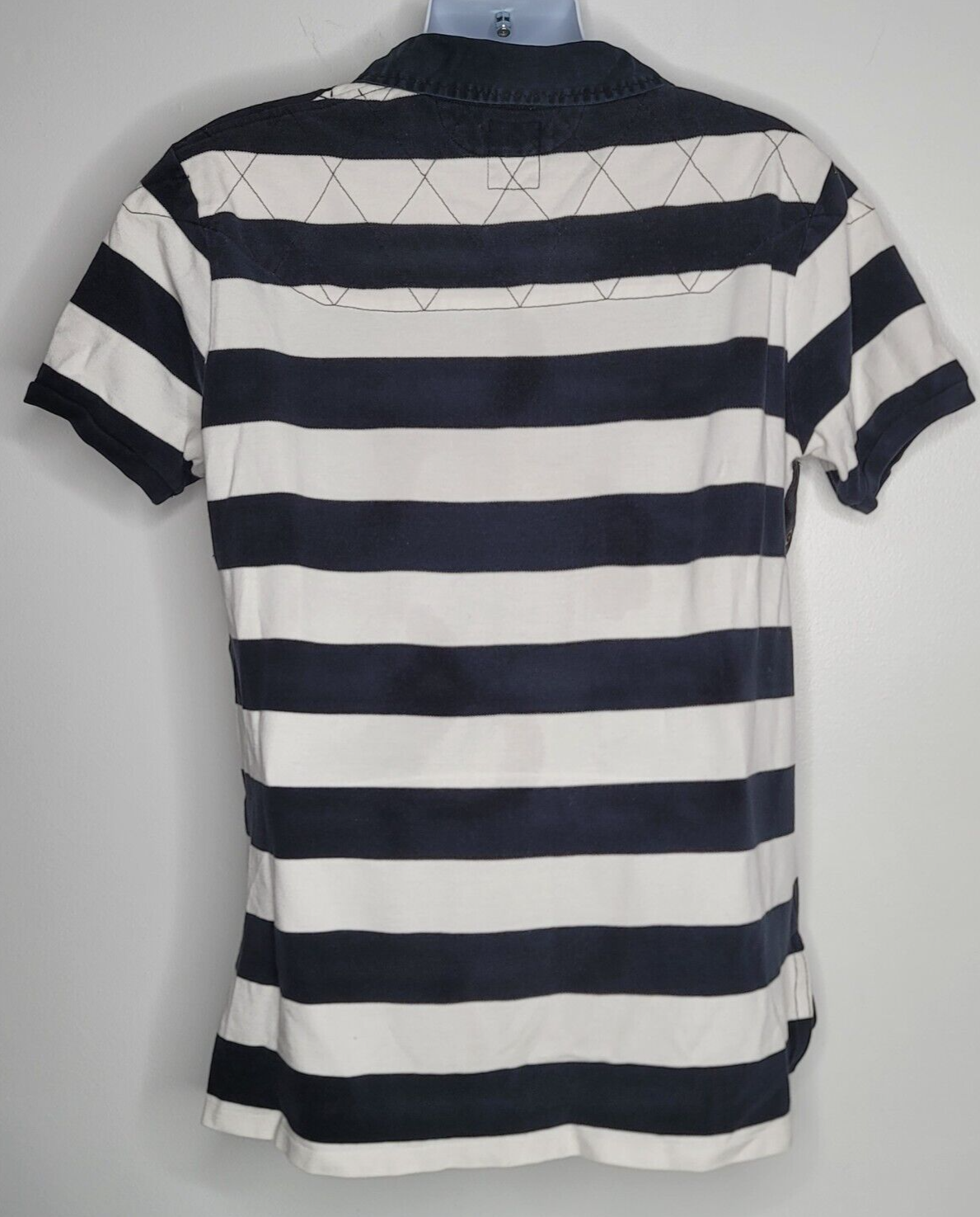 FILA Polo Ralph Lauren Uomo XL Scull Captain's Championship Canottaggio Crest Camicia a Righe