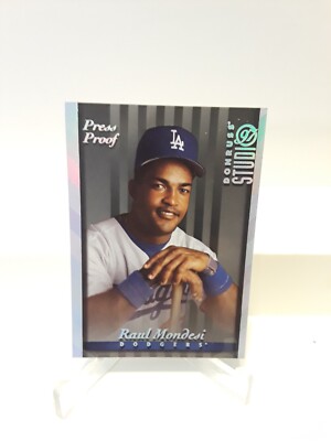 1997 Donruss Studio Silver Press Proof Raul Mondesi Los Angeles Dodgers # 112