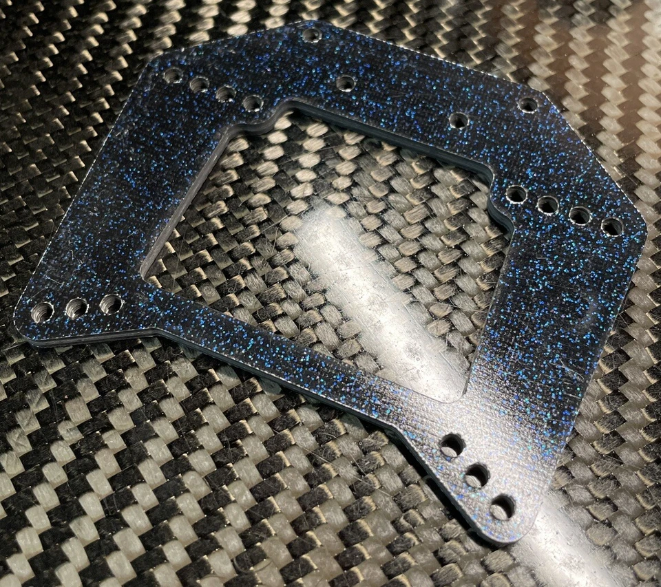 Trinity RC XX-CR Graphite Blue Metallic Shock Tower Team Losi New Vintage - Image 3 of 4