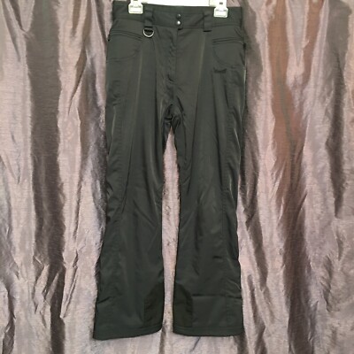 MARKER Womens Black Sz 12 AQUA GUARD STRETCH Ski Snow Pants 29  Inseam Insulated