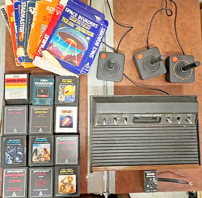 Vintage Atari Video Computer System WITH GAMES