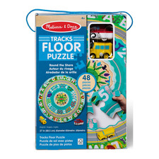 Melissa Doug Tracks Floor Puzzle 48 Piece Floor Puzzle, New-Sealed Box