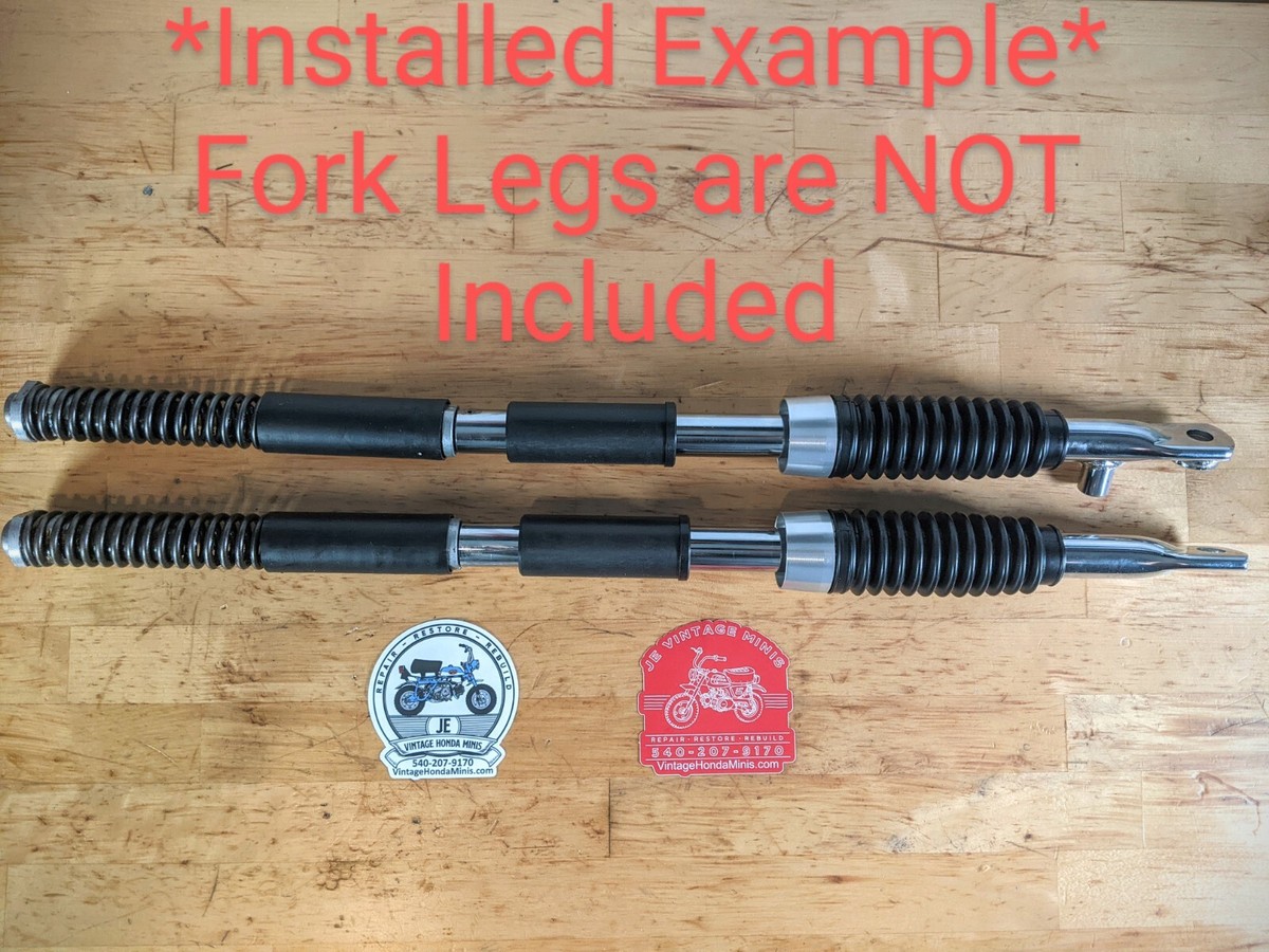 For HONDA Z50 Z50R CT70 CT70H Mini Trails Front Fork Boots & Aluminum Caps Set