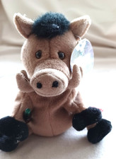 Coca-Cola Plush Bean Bag Lors the Boar Italy tan NWT gift With Tag Protector