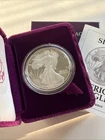 1992-S American Silver Eagle Proof with Box & COA 🇺🇸