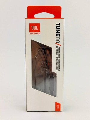 JBL In-Ear Kopfhörer Tune 110 Pure Bass Sound Mikrofon Schwarz Neu