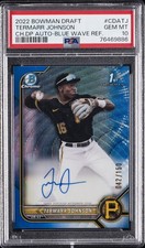 2022 BOWMAN DRAFT CHROME DP AUTOS #CDATJ TERMARR JOHNSON 42/150 PSA 10 AUTO