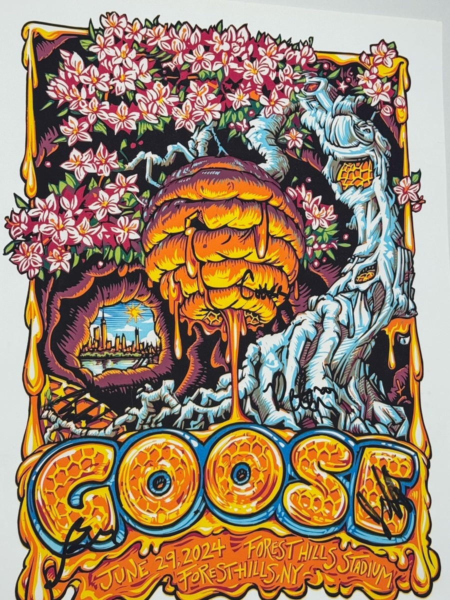 [新品LP] GEESE 限定日本盤 帯 POSTER レコード VINYL Goose The Band Poster Forest Hills Queens NY 24 Official #'d