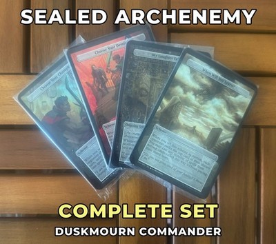 MTG Duskmourn Commander Sealed Archenemy Scheme Set   Complete 40 Card Set
