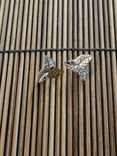 14k Blackhills Leaf Tri Color Stud Earrings (Vintage)