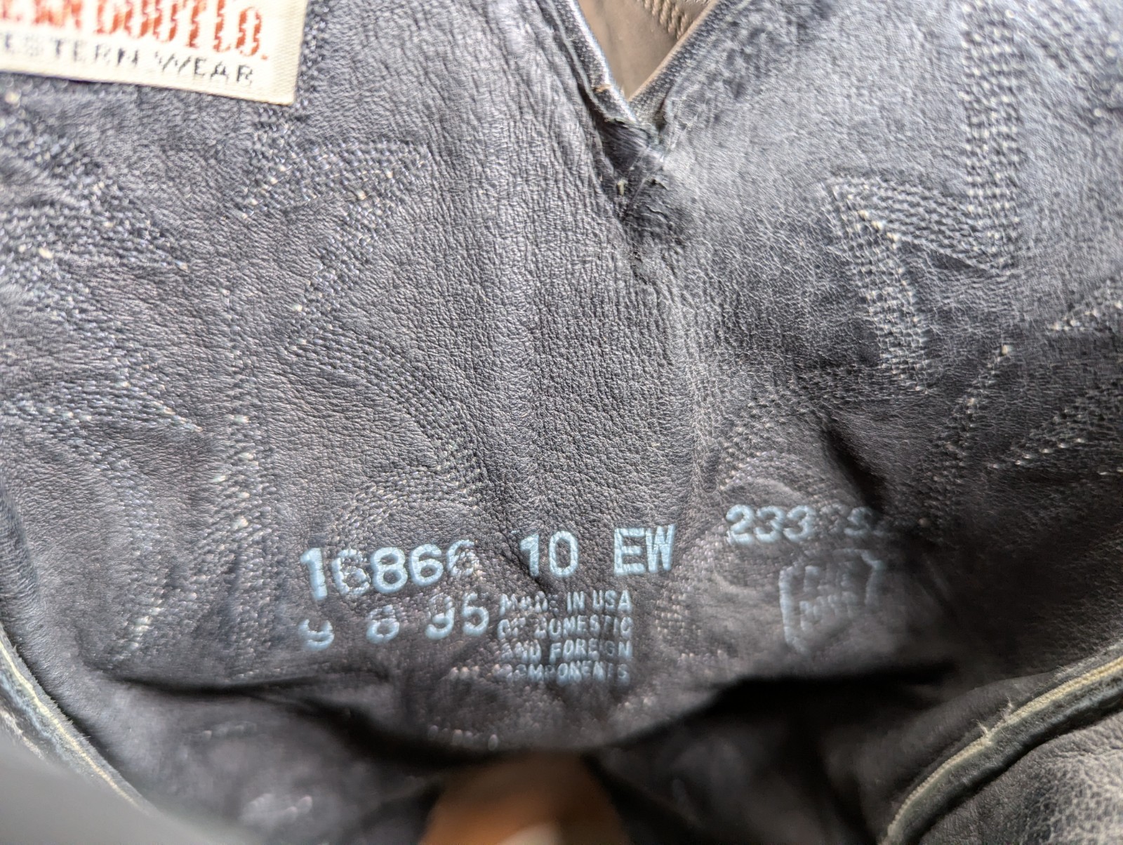 Vintage Dan Post Men's Size 10 EW Python Snakeski… - image 16