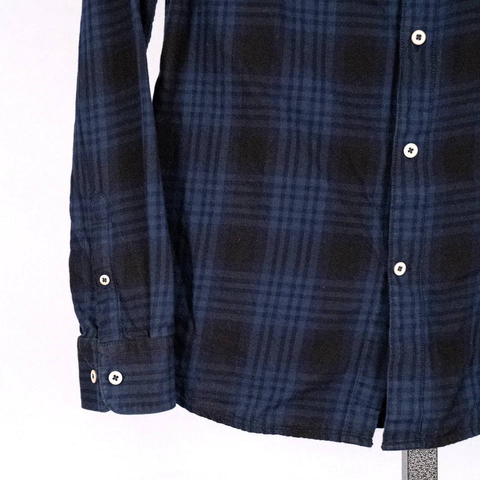 Burton Menswear London Cotton Flannel MEDIUM Banded Collar Cabin Winter Gorpcore - Image 3 of 4