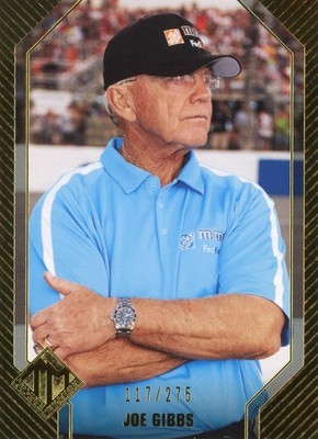 PRESSEAUSWEIS 2012 TOTAL MEMORABILIA JOE GIBBS #43 117/275 GOLD PARALLEL CARD