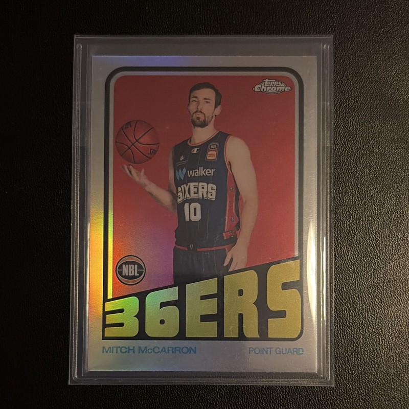 Topps 2022-23 Chrome NBL Mitch McCarron Adelaide 36ers #72-2 1972 Insert