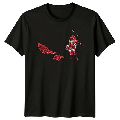 Wallis und Futuna Karte T-Shirt Ozeanien Reise Geburtstag Geschenk für Sie und Ihn