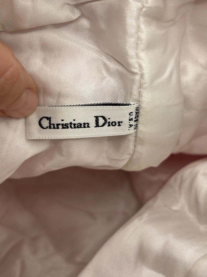 Bolso de Maquillaje Christian Dior Rosa con Cordón Satinado CD Logo Bolsa de Cosméticos De Colección Foto 3 de 4