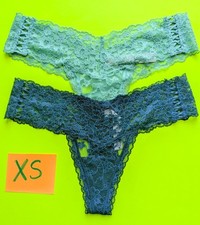 Victoria' Secret Size XS Lace Thong Panty Bundle - Lot of 2