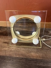 Espejo de maquillaje iluminado tocador vintage Hollywood Underwriters Laboratories 2 lados