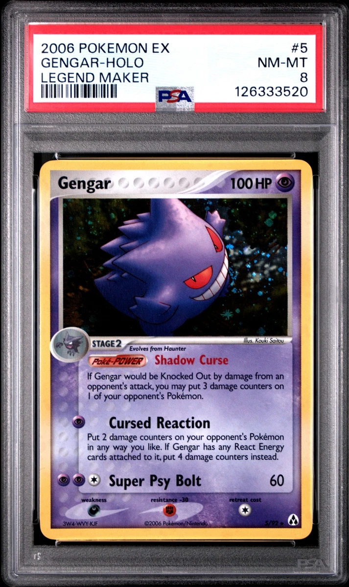 Gengar Pokémon TCG EX Legend Maker Individual Collectible Card