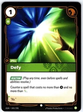 Defy 045/298 Origins NM Riftbound League of Legends ShipNow TCG LOL