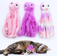 1pc Cute Octopus Plush Cat Toy Bite Resistant Interactive Toy play pet supplies
