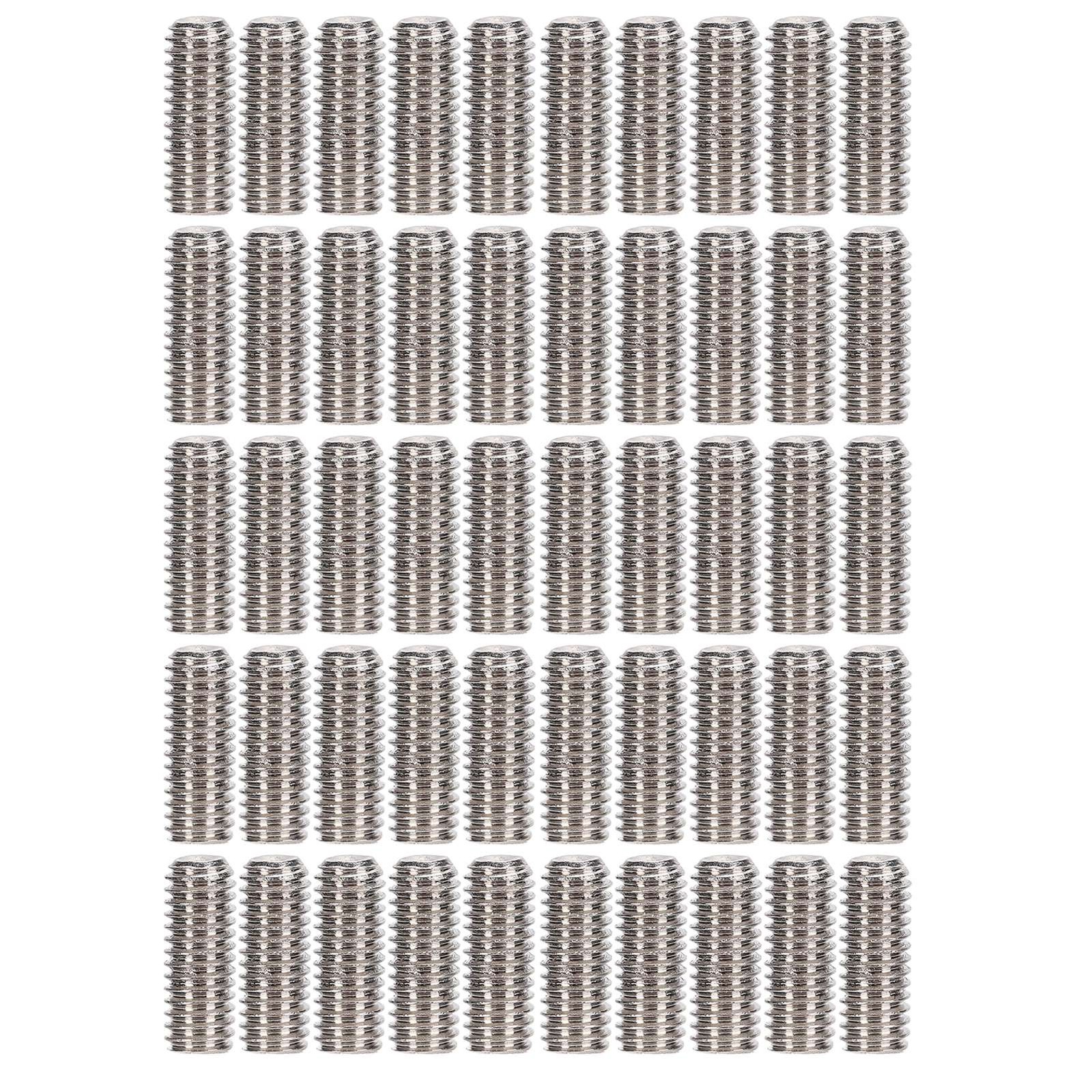 Set Screw High Strength Corrosion Resistant Grub Screws Kit 50Pcs For Machinery✈