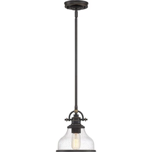 Grant - 1 Light Small Mini Pendant-Brushed Nickel Finish    -Traditional - Picture 3 of 8