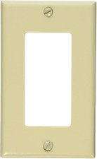 Leviton 1-Gang Decora/GFCI Device Wallplate, Standard Size, Thermoset, Device Mo