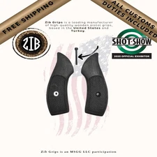 ZIB Premium Grips for SW J Frame - Beech Black - Fits Most S&W Revolvers