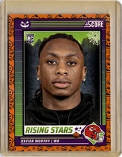 2024 Score-A-Treat #50 Xavier Worthy Rising Stars Orange Pumpkin