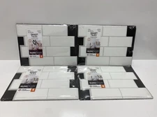 4) Smart Tiles Metro Campagnola Peel & Stick Self Adhesive Wall Tiles 2.48 Sqft.