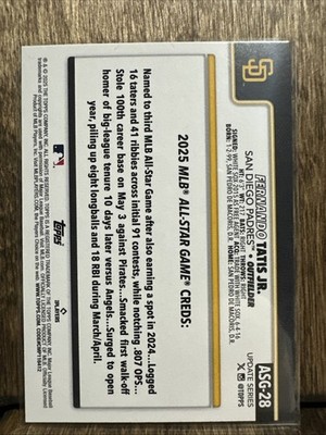 2025 Topps Update Fernando Tatis Jr. 2025 All Star Game #ASG-28