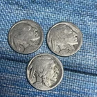 Lot Of 3 US Buffalo Nickels 🪙 5c No Date Mix.