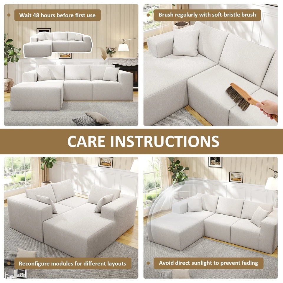 Sofá Esquinero Combinación Libre Sofá Chaise Lounge Sofá Seccional Hágalo Usted Mismo Sofá Foto 3 de 4