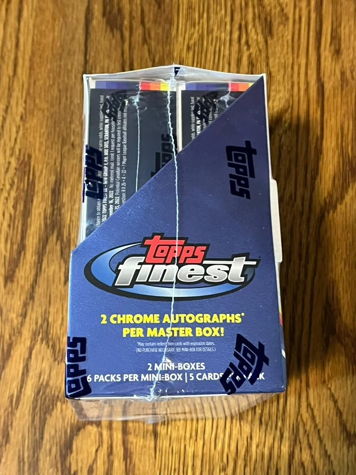 2022 Topps Finest Master Baseball Hobby Box Factory Sealed 2 Chrome Autographs - Image 2 of 4