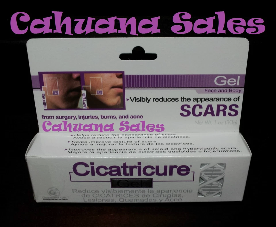 NUEVO GEL CICATRICURE 30g (1oz) TODO TIPO PIEL REDUCE CICATRICES HIDRATANTE Foto 4 de 4