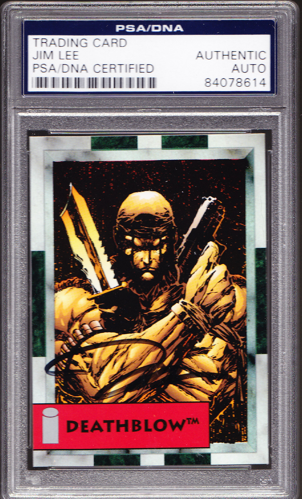 Jim Lee AUTO 1993 Darker Image Deathblow card PSA/DNA Authentic