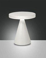 Fabas Luce Led Tischleuchte Neutra Ø240Mm 12W Warmweiß Weiß Dimmbar