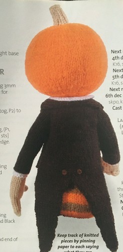 STRICKANLEITUNG Alan Dart Jack O Laterne Spielzeug - Halloween 46 cm groß Kürbiskopf - Bild 5 von 8