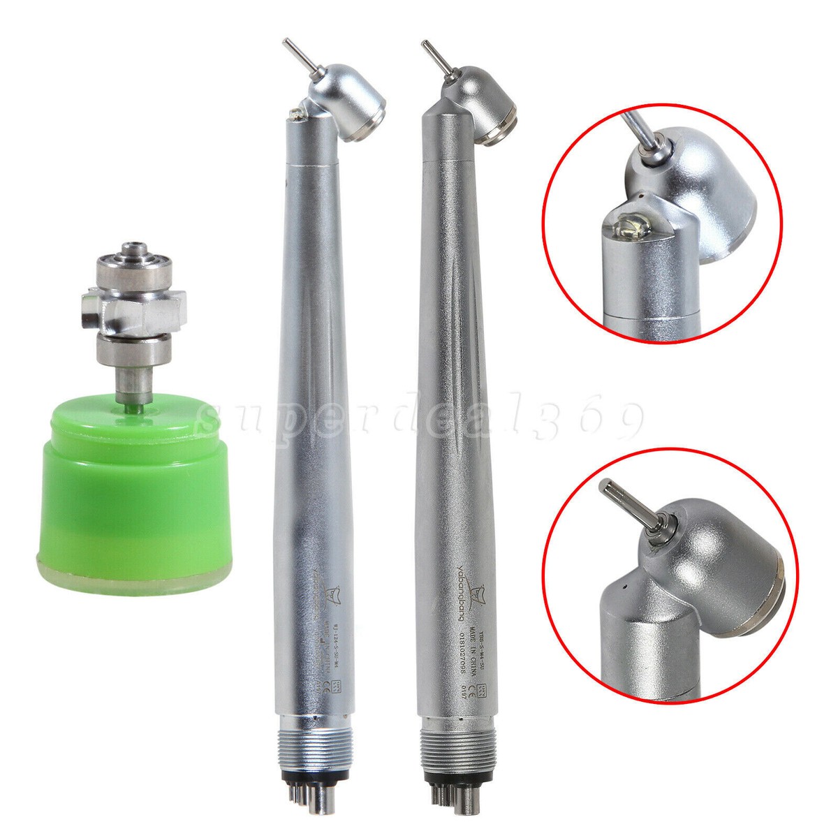 ロボット gundum45frgmt L COMPOSITE Dental LED E-generator/NoLED 45° degree Handpiece Turbine 4 holes