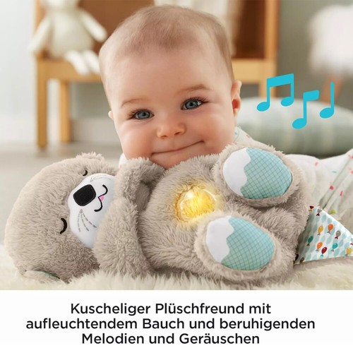 NEU Baby Plüschfigur Schlummer-Otter Einschlafhilfe Herzschlag Kuscheltier Musik - Bild 12 von 22