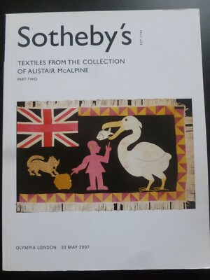 TEXTILES FROM THE COLLECTION of ALISTAIR McALPINE (Part Two) - Auction catalogue