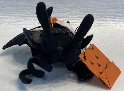 2005 Annalee Doll 6' Halloween Mouse in Bat Costume - Picture 16 of 17