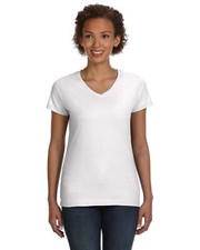 LAT Ladies V-Neck Fine Jersey T-Shirt - 3507