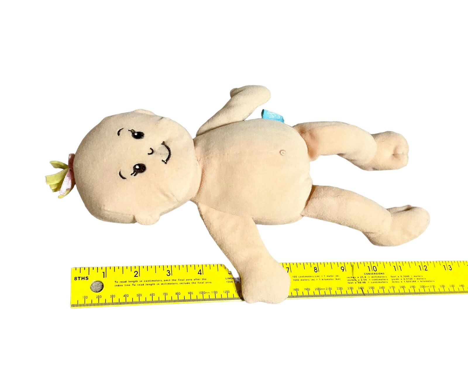 Manhattan Toy Baby Stella Soft First Baby Doll 12" Blonde hair Very Clean